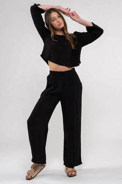 Wide Leg Lightweight Pant