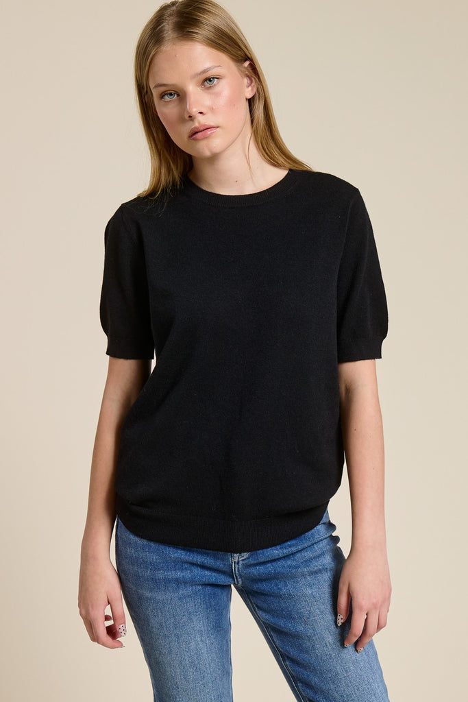 Cashmere Short Sleeve Sweater