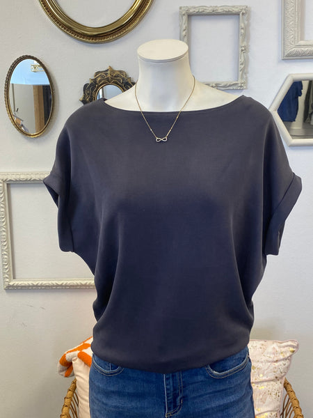 Scuba Rolled Sleeve Top