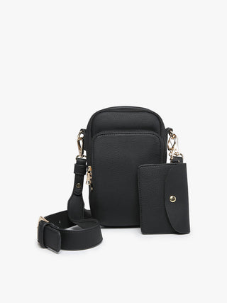 Triple Compartment Crossbody w/Pouch
