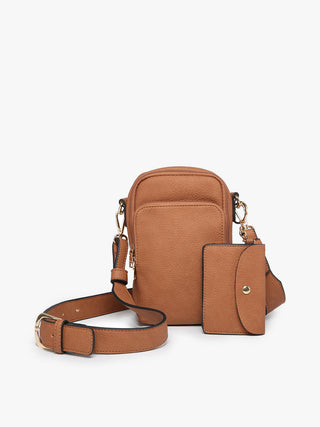 Triple Compartment Crossbody w/Pouch