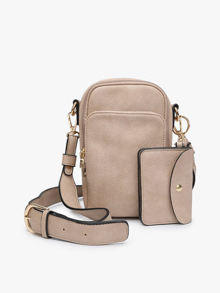 Triple Compartment Crossbody w/Pouch
