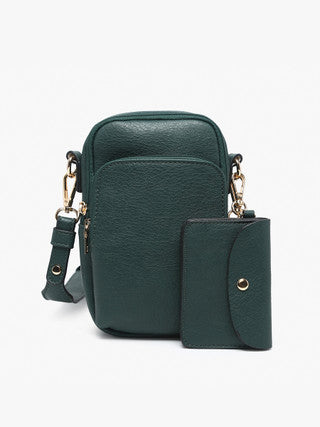 Triple Compartment Crossbody w/Pouch