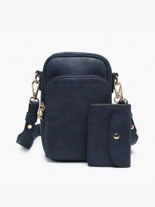 Triple Compartment Crossbody w/Pouch