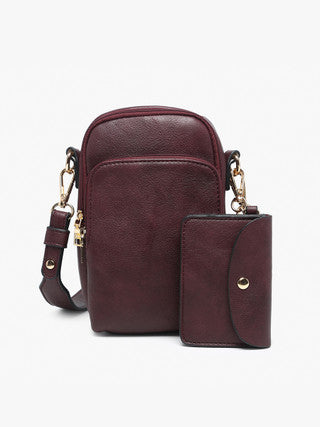 Triple Compartment Crossbody w/Pouch