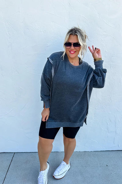 Vintage Wash Pullover Sweatshirt