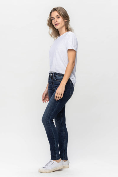 Judy Blue Jeans Mid Rise Vintage Raw Hem