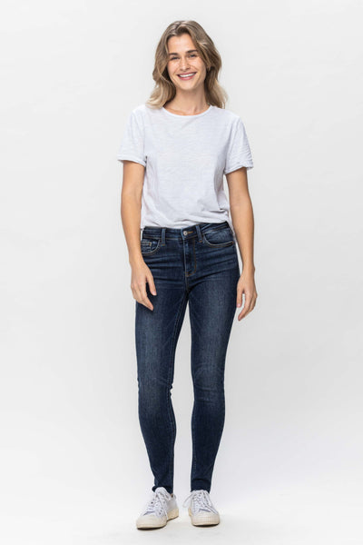 Judy Blue Jeans Mid Rise Vintage Raw Hem