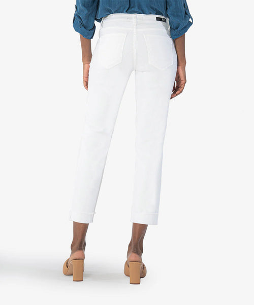 KUT Amy White Capri Straight Leg