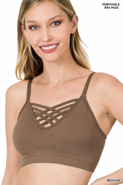Criss Cross Adjustable Padded Bralette