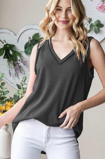 Inside Out V-Neck Tank