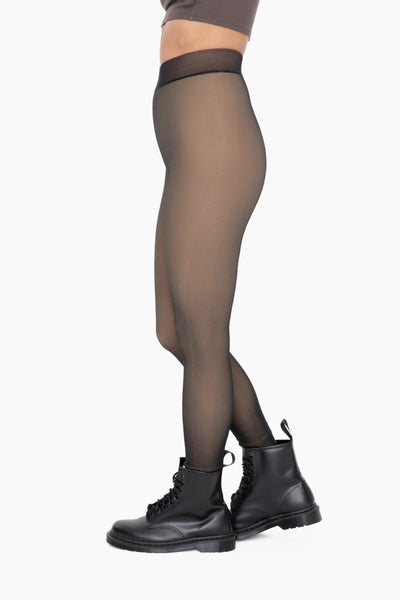 Fur Lined Illusion Tights