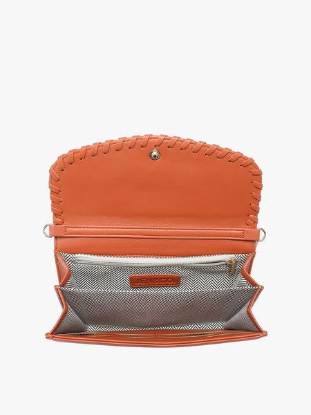 Flapover Whipstitch Crossbody