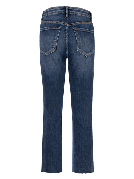 KUT Rachael 26" Straight Leg Raw Hem