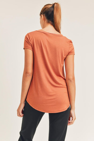 V-Neck Pocket Top