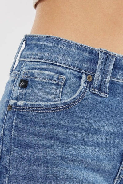 KanCan Medium Wash Bermuda Shorts