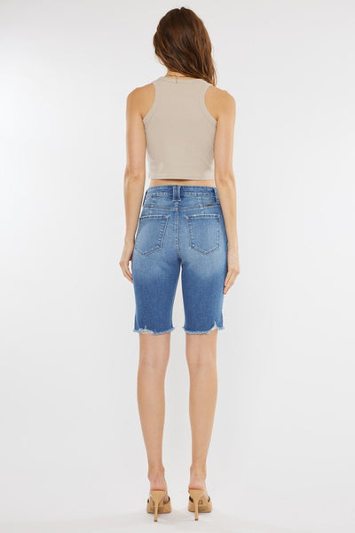 KanCan Medium Wash Bermuda Shorts