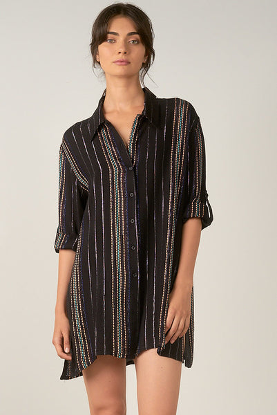 Elan Shimmer Tunic Dress