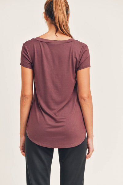 V-Neck Pocket Top