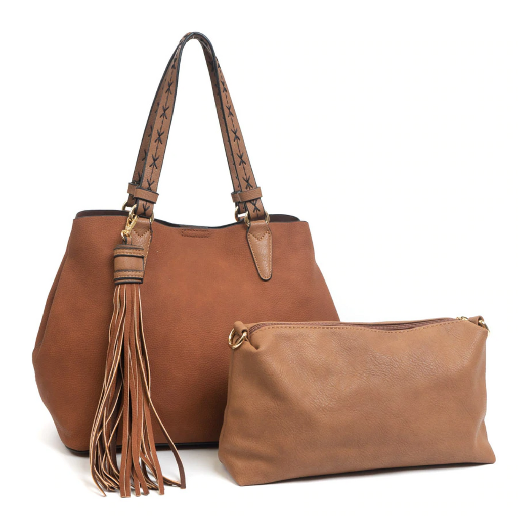 2-in-1 Tassel Handbag