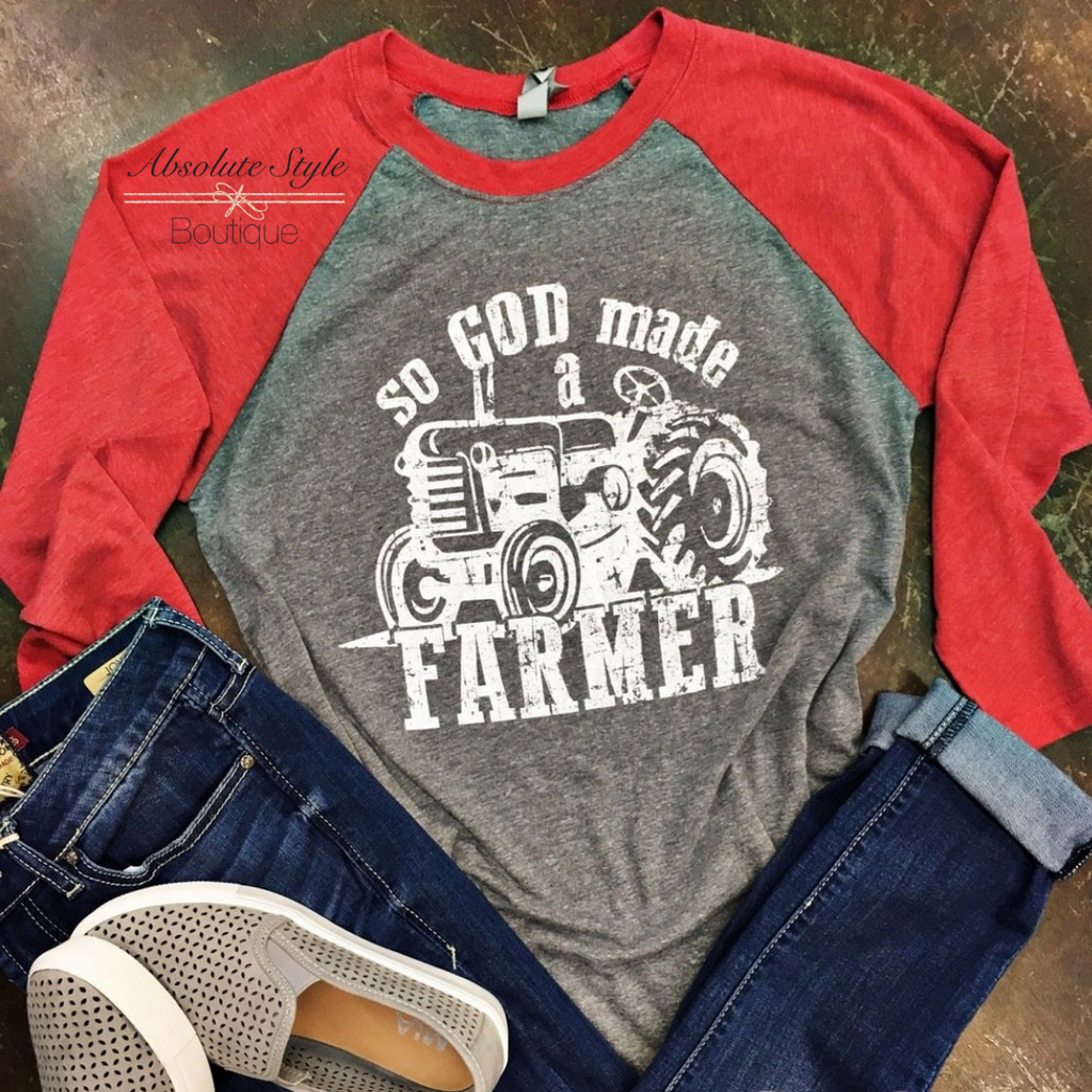 So God Made A Farmer Graphic Tee