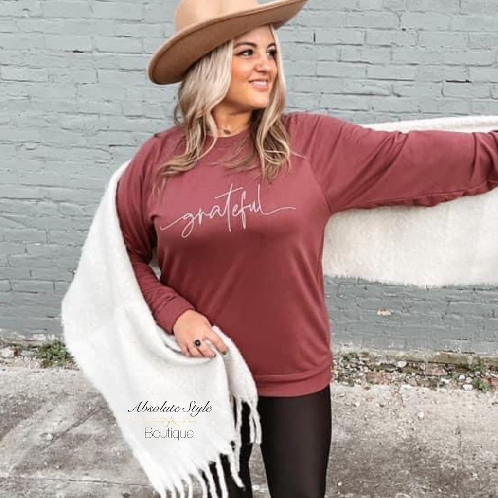 Grateful Raglan Sweatshirt
