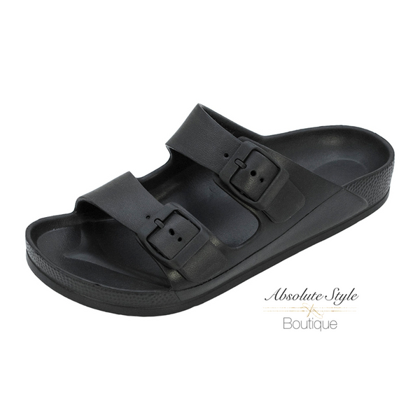 Buckle Slide Sandals