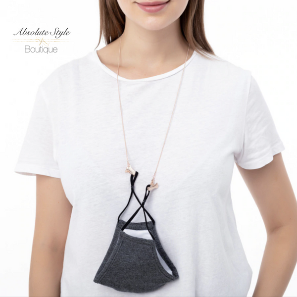 Rose Gold Chain Mask or Glasses Retainer