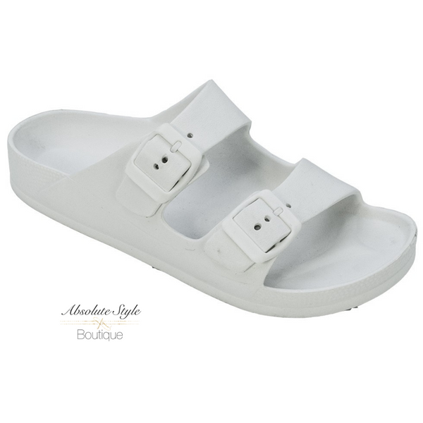 Buckle Slide Sandals