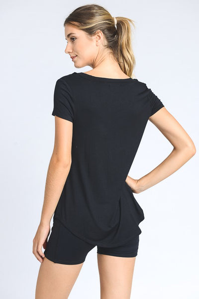 V-Neck Pocket Top