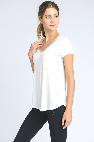V-Neck Pocket Top