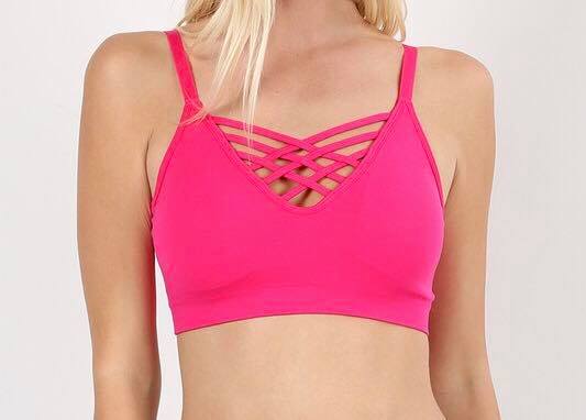 Criss Cross Adjustable Padded Bralette