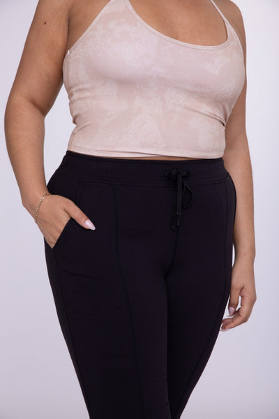 Paneled Slimming Joggers