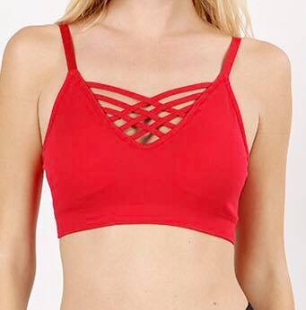 Criss Cross Adjustable Padded Bralette