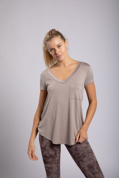 V-Neck Pocket Top