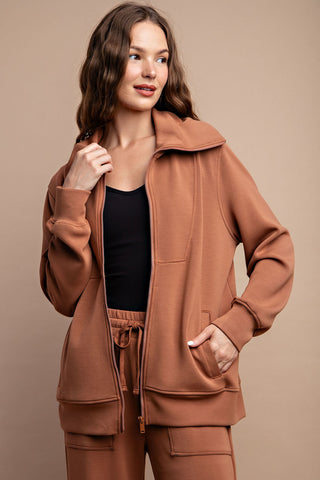 Scuba Full Zip Collared Pocket Jacket