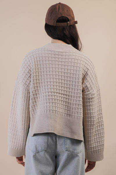 Chunky Plush Knit Sweater