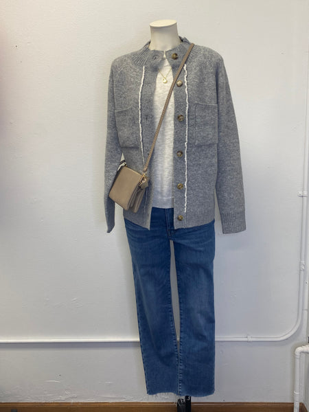 Sherpa Lined Sweater Jacket