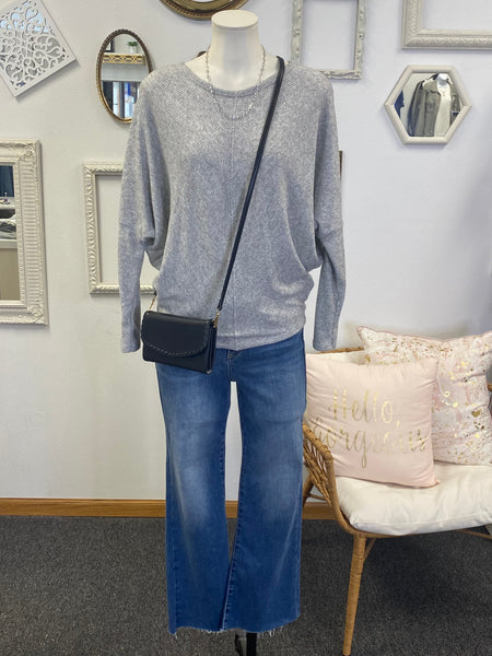 Brushed Waffle Knit Dolman