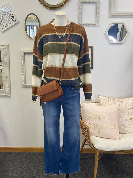 Kate Breezy Knit Striped Sweater