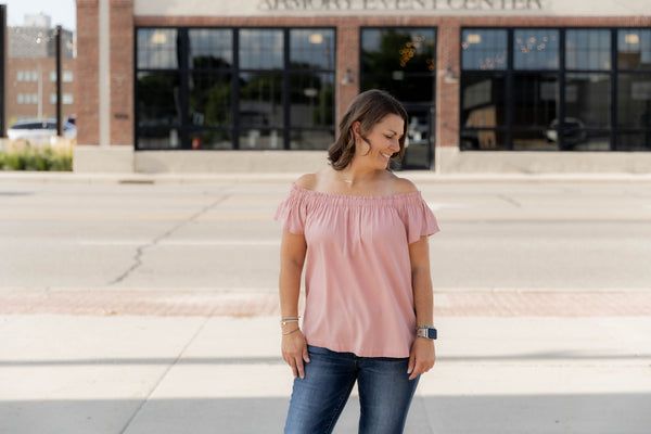 Off Shoulder Ruffle Top