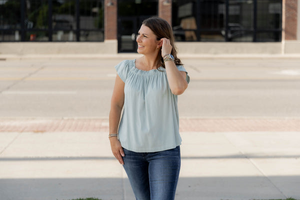 Off Shoulder Ruffle Top