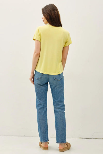 Butter Rolled Sleeve Top