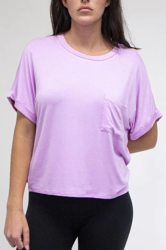 Orchid Pocket Top