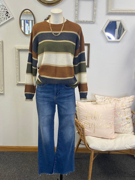 Kate Breezy Knit Striped Sweater