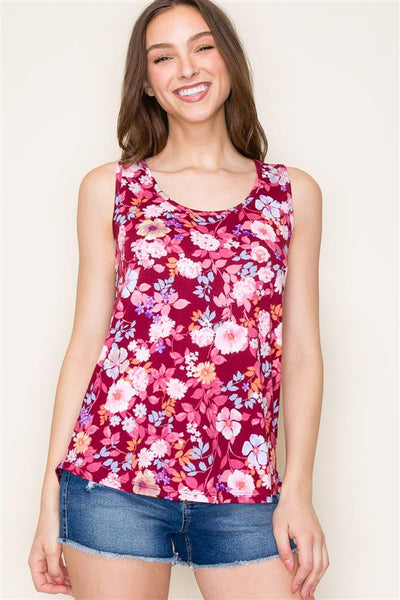 Brushed Floral Tank