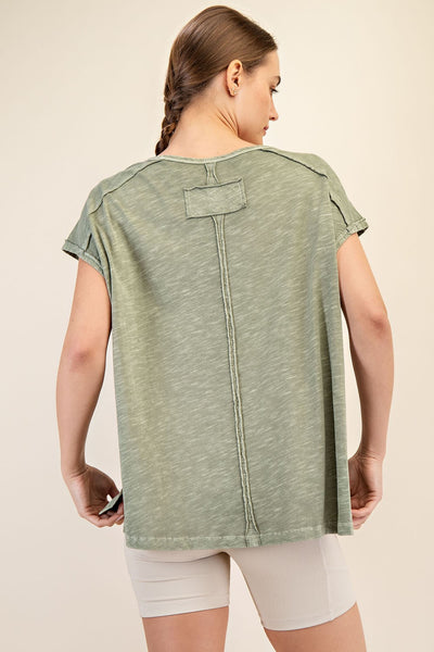 Mineral Wash Slub Top PLUS