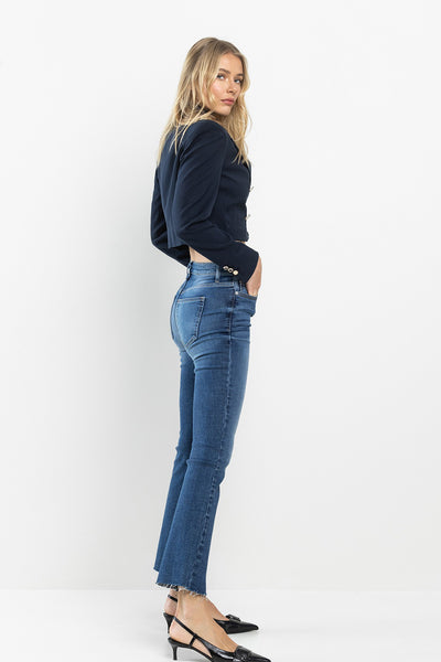 Sneak Peek High Rise Kick Flare Jeans