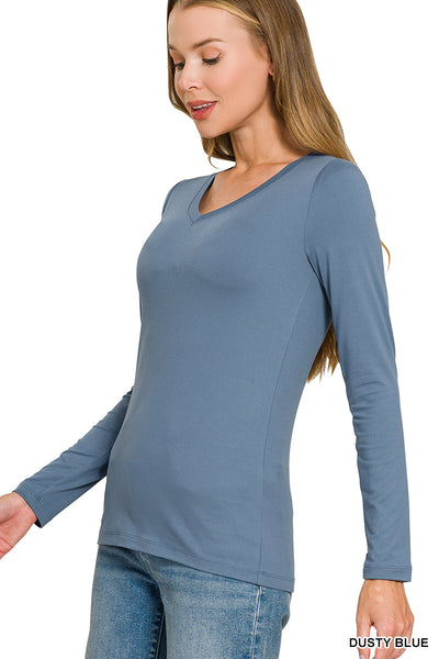 Butter Soft V-Neck Long Sleeve