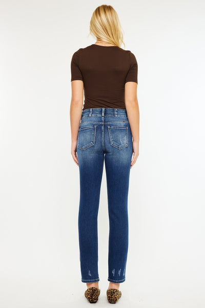 High Rise Skinny Straight Jeans AMBER